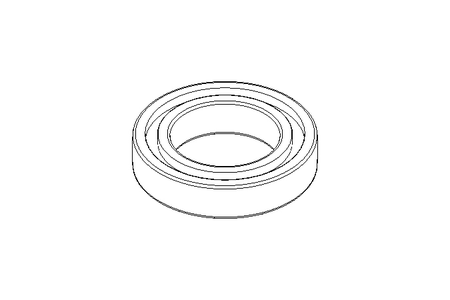 Roulem. rainuré à billes 6009 2RS 45x75