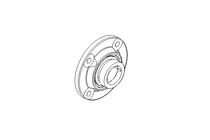 Flange bearing RFE 50x165x62.7