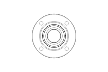 Rodamiento con brida RME 50x165x62,7