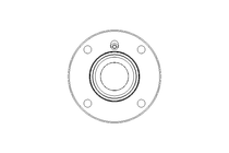 Flange bearing RME 50x165x62.7