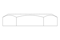 Гайка с трубной резьбой B G1/2" A2