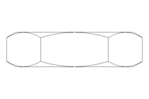 六角螺母 M10x1,25 A2 DIN439