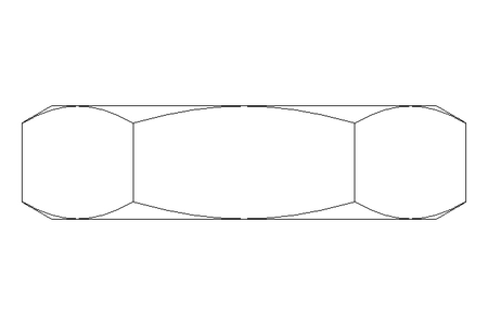 Hexagon nut M10x1,25 A2 DIN439