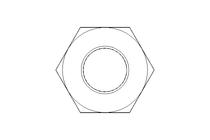 Hexagon nut M10x1,25 A2 DIN439