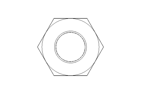 Hexagon nut M10x1,25 A2 DIN439