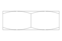 Hexagon nut LH M16 A2 DIN439