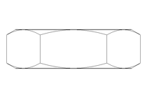 Hexagon nut LH M16 A2 DIN439