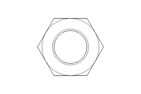 Hexagon nut LH M16 A2 DIN439