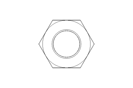 Hexagon nut M10x1 St-Zn DIN439