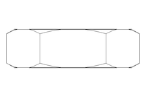 Шестигранная гайка M20x1,5 St-Zn DIN439