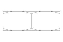 Dado esagonale M20x1,5 St-Zn DIN439