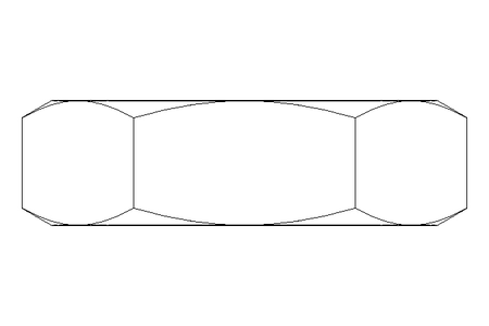 Hexagon nut M22 A2 DIN439