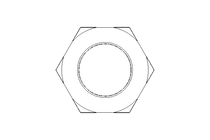 Tuerca hexagonal M20x1,5 AL DIN439