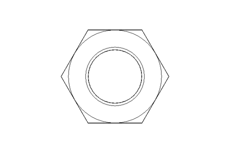 Hexagon nut LH M16 A2 DIN934