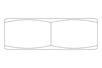 Dado esagonale M18x1,5 St-Zn DIN936