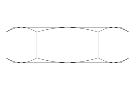 Hexagon nut LH M20x1,5 St-Zn