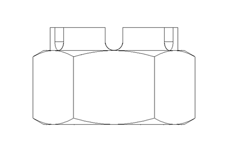 Крончатая гайка M36x1,5 St-Zn DIN935