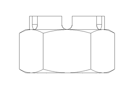 皇冠螺母 M36x1,5 St-Zn DIN935