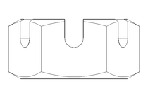 Tuerca almenada M10 A2 DIN937