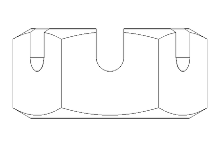 Tuerca almenada M10 A2 DIN937