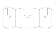 Castle nut M10 A2 DIN937