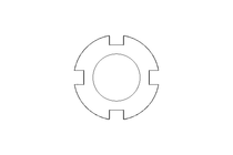 Гайка с пазом M10x0,75 ST DIN981