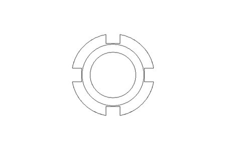 Гайка с пазом M10x0,75 ST DIN981