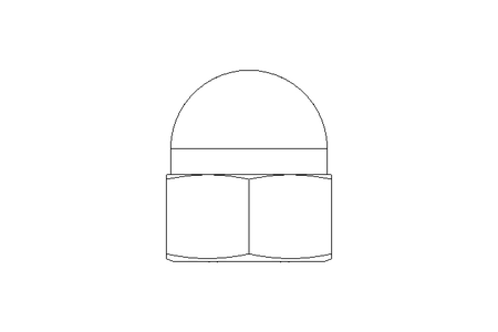 Ecrou borgne hexagonal M12 A2 DIN1587