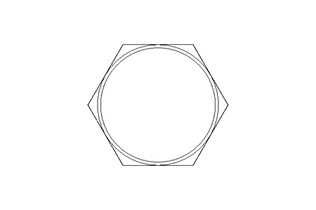 Tuerca hexagonal ciega M12 A2 DIN1587