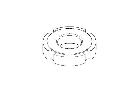 Porca ranhurada M16x1,5 ST DIN1804