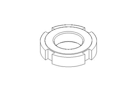 Porca ranhurada M20x1,5 A2 DIN1804