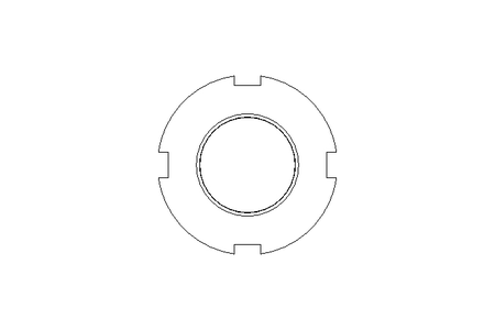 Écrou à encoches M24x1,5 A2 DIN1804