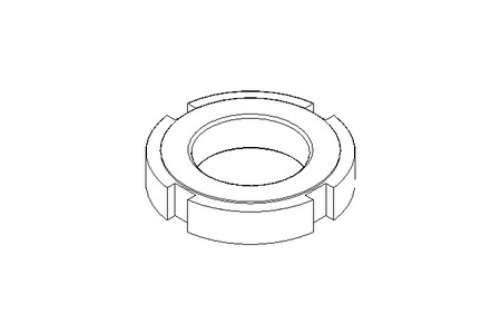 Гайка с пазом M30x1,5 A2 DIN1804