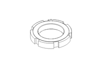 Гайка с пазом M52x1,5 ST DIN1804