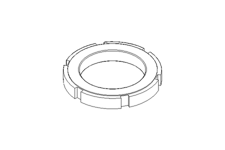 Гайка с пазом M80x2 ST DIN1804