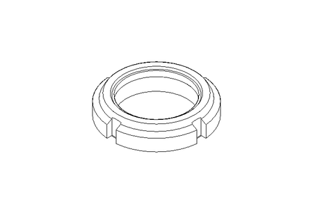 Porca ranhurada M35x1,5 St-Zn