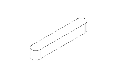 Chaveta DIN6885-1 A 40x6x6 1.0503+CR