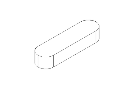 Chaveta DIN6885-1 A 45x12x8 1.4571