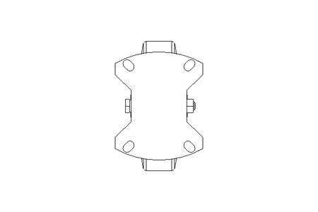 Roda fixa 125x37 100kg