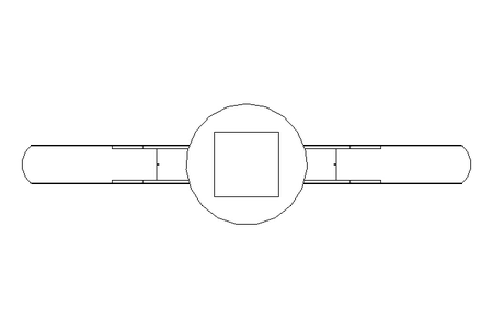 Hollow spanner square7 mm