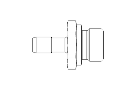 Gewindetülle G 1/2" LW 9 1.4571