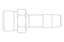 Einschraubtülle G3/8" LW 9 Ms