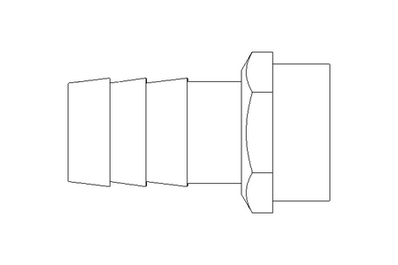 Gewindetülle G 3/4" LW 19 1.4571