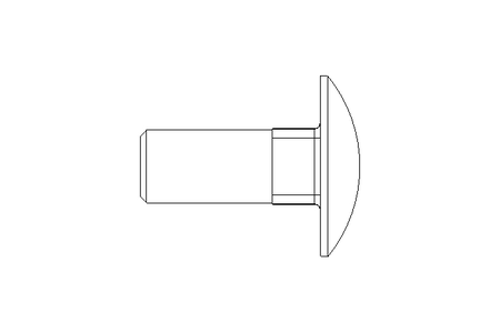 Round head screw M12x30 DIN603