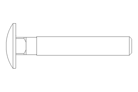 Pf cb oval r/q M8x50 DIN603-ZnNi/T2/720h