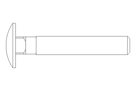 Pf cb oval r/q M8x50 DIN603-ZnNi/T2/720h