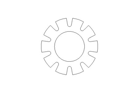 Rondella dentata A 5,3 A2 DIN6797