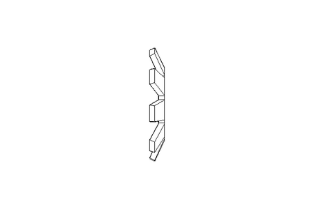 Locking bracket MB0 10x21 St DIN5406