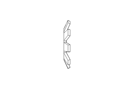 Locking bracket MB0 10x21 St DIN5406