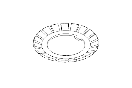 Locking bracket MB5 25x42 St DIN5406